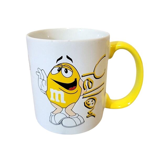 M & M's Coffee Mug- Yellow Chocolate M & M Character Official Licensed Product - Picture 1 of 5